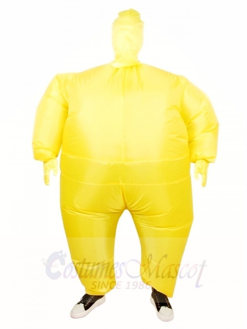 Yellow Full Body Suit Inflatable Halloween Christmas Costumes for Adults