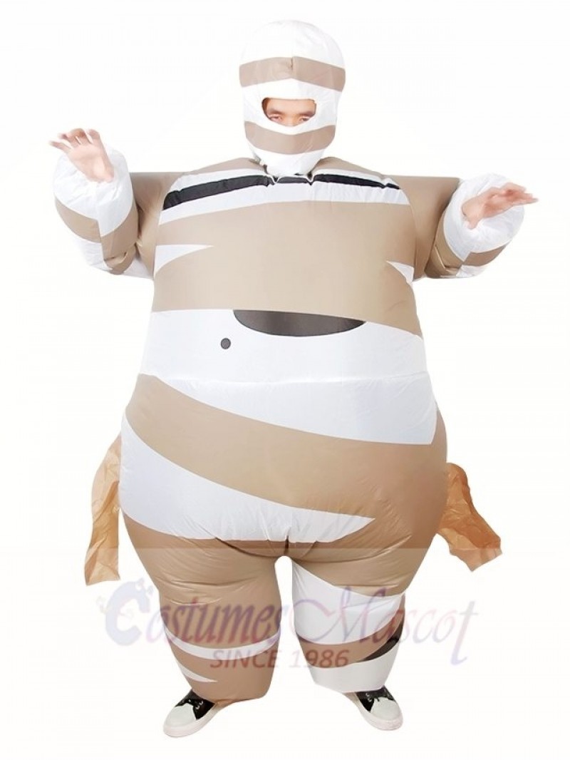Mummy Inflatable Halloween Christmas Costumes for Adults