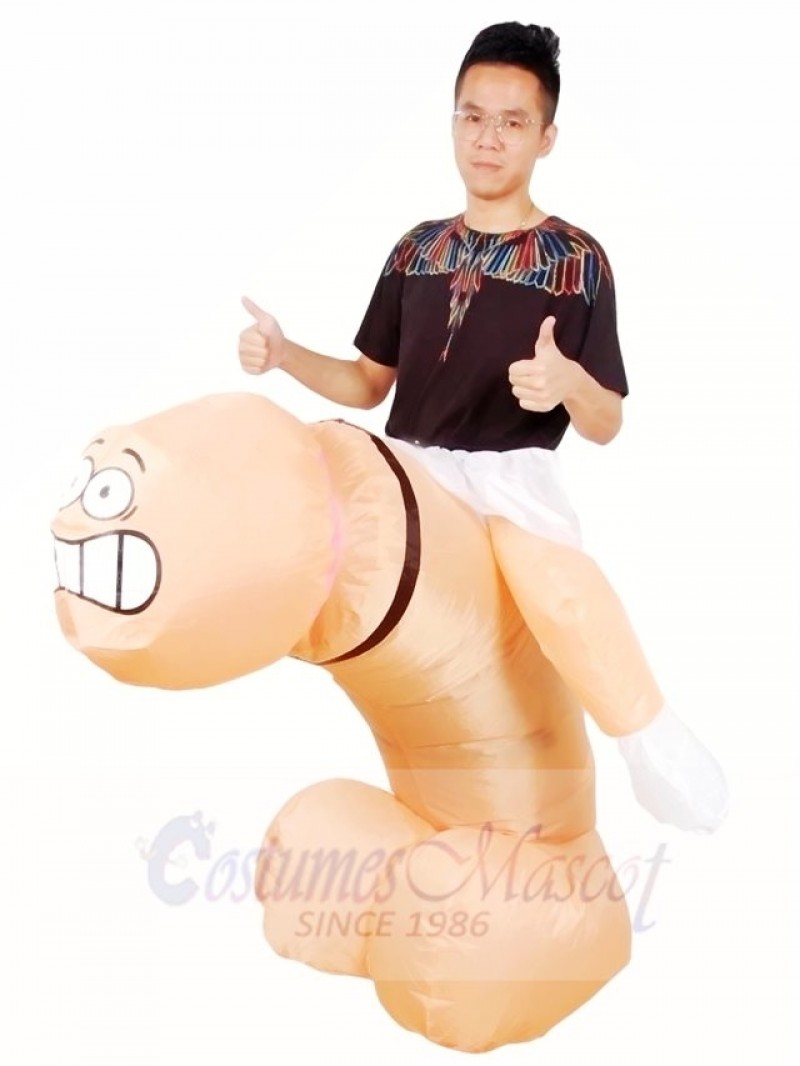 Ride on Penis Dick Inflatable Halloween Christmas Costumes for Adults