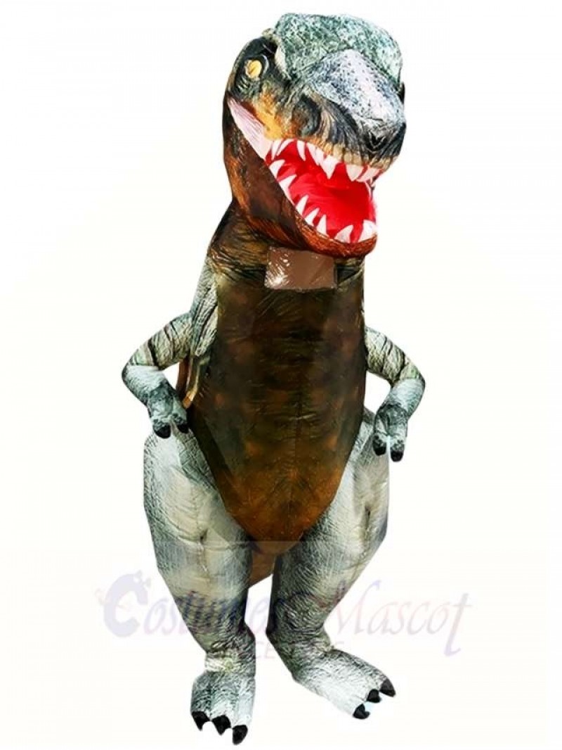 Real Tyrannosaurus T-REX Dinosaur Inflatable Halloween Christmas Costumes for Adults