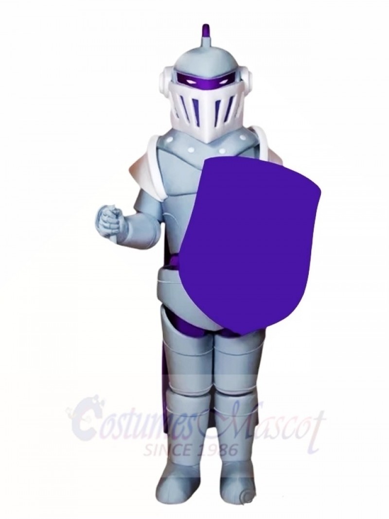 Silver Knight Mascot Costumes People