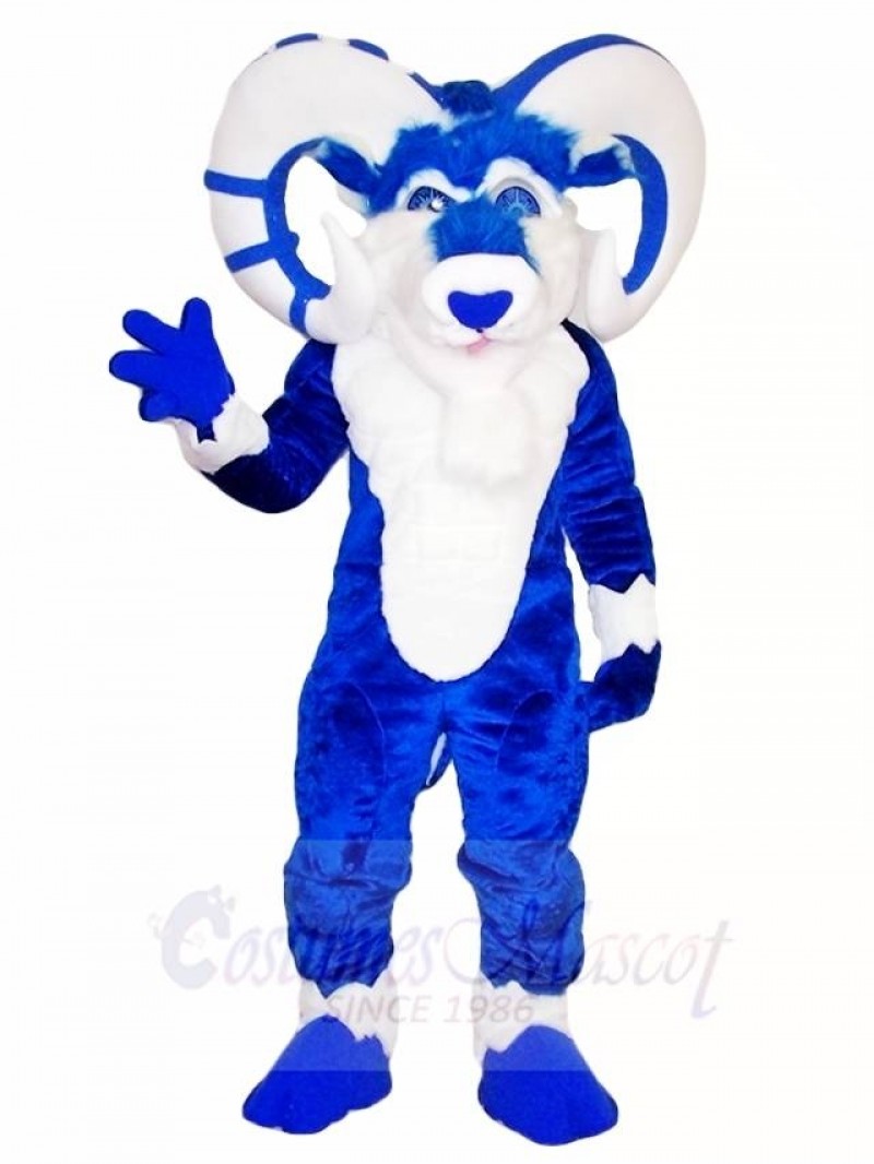 Blue Ram Mascot Costumes Farm Animal