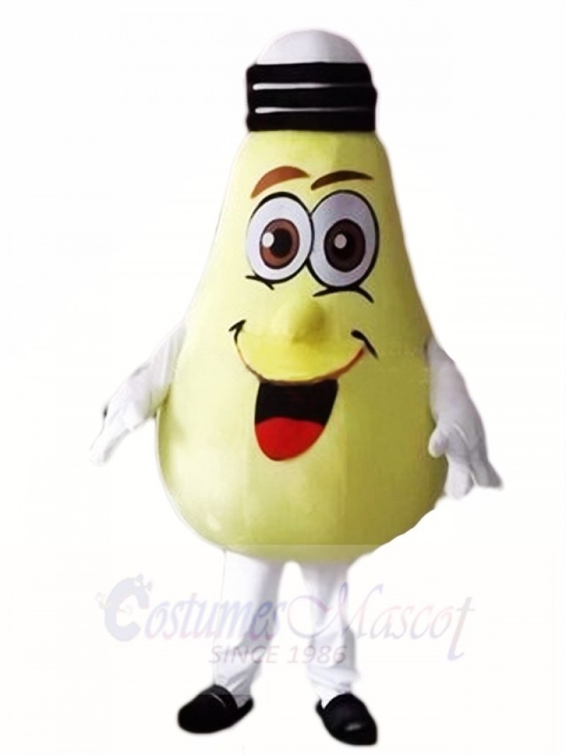 Big Yellow Lamp Light Bulb Mascot Costumes