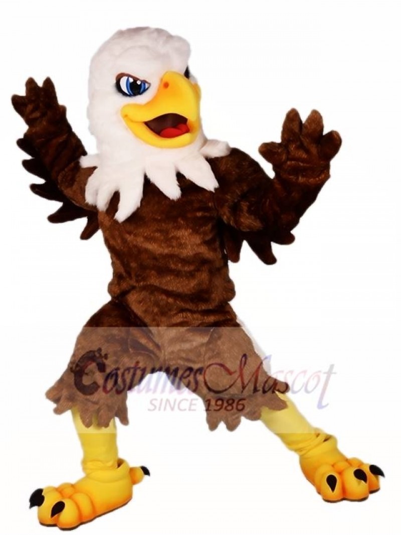 White Head Brown Eagle Mascot Costumes Falcon