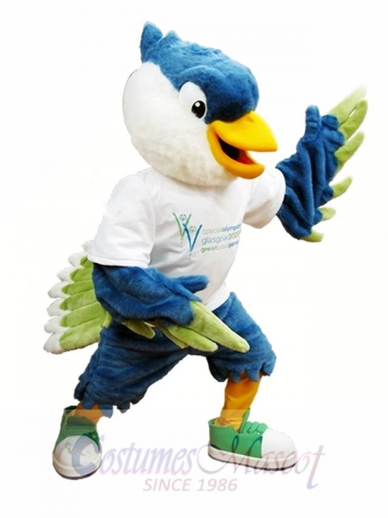 Royal Blue Head Bird Mascot Costumes