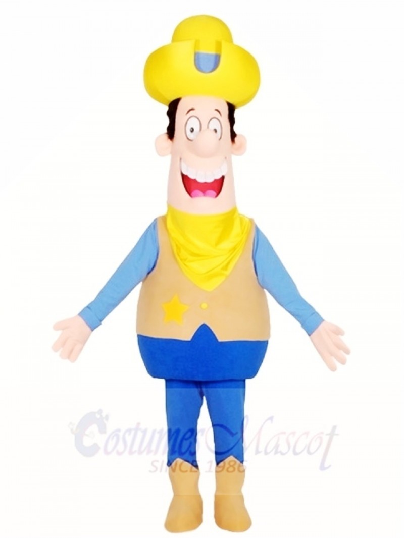 Cartoon Cowboy Mascot Costumes People 