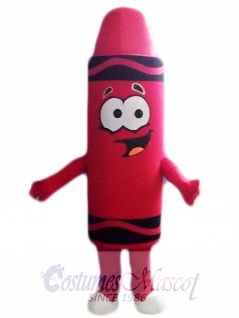 Red Lipstick Crayon Mascot Costumes