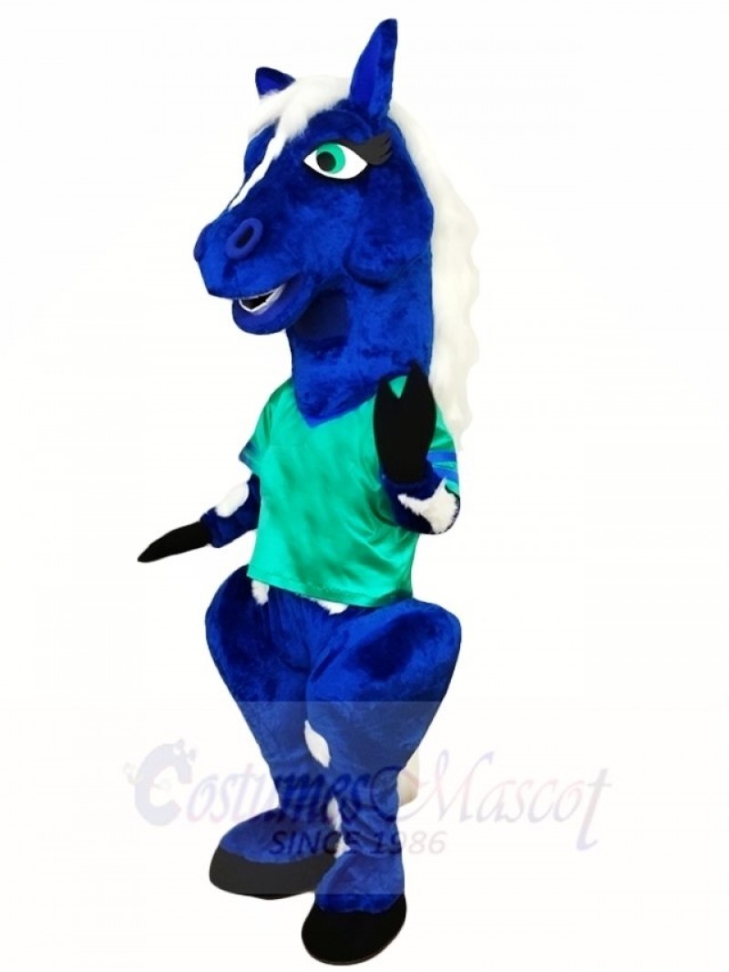 Blue Horse Mascot Costumes Animal