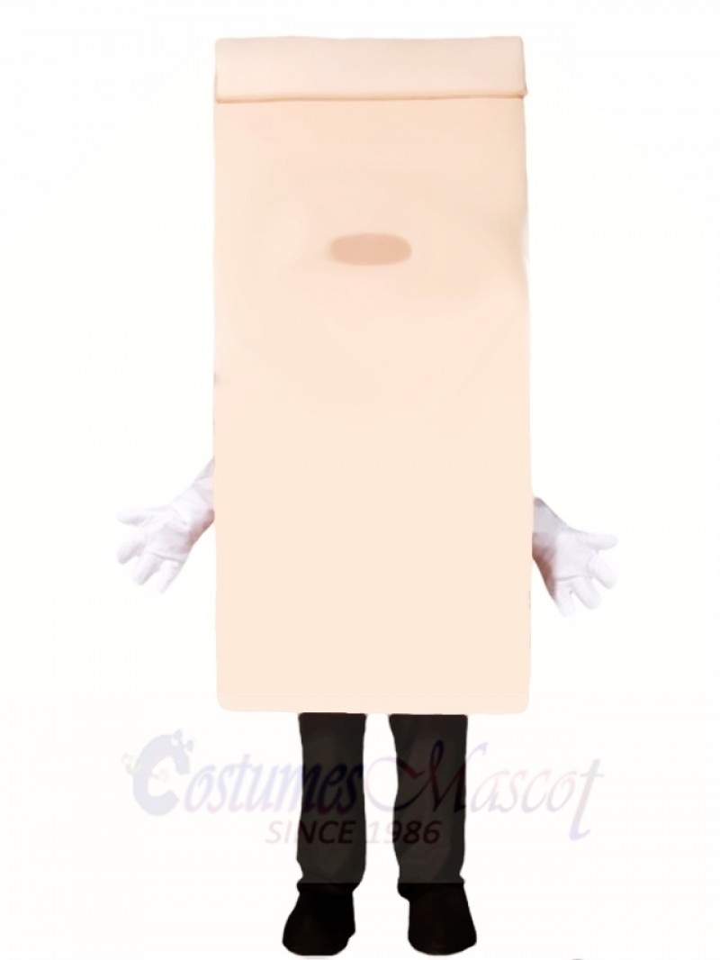 Carrying Paper Bag Mascot Costumes  