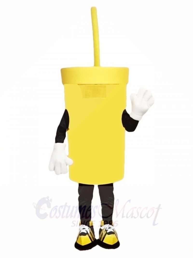 Big Yellow Cup Mascot Costumes Drink 