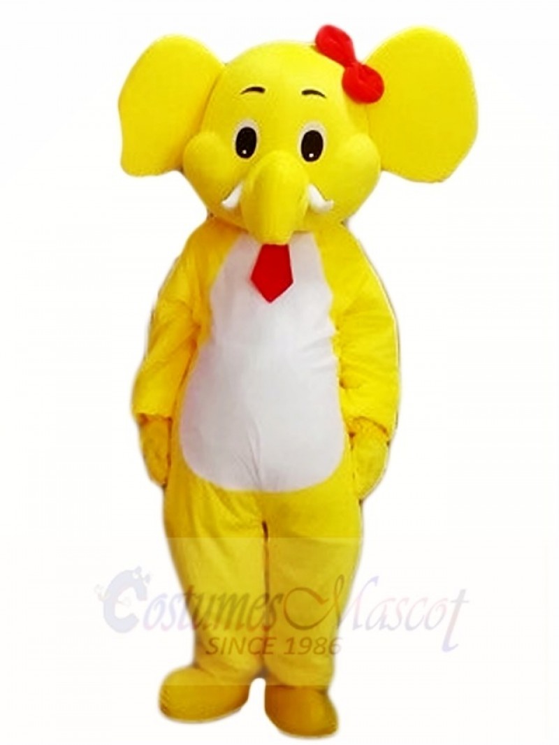 Yellow Elephant Mascot Costumes Animal 