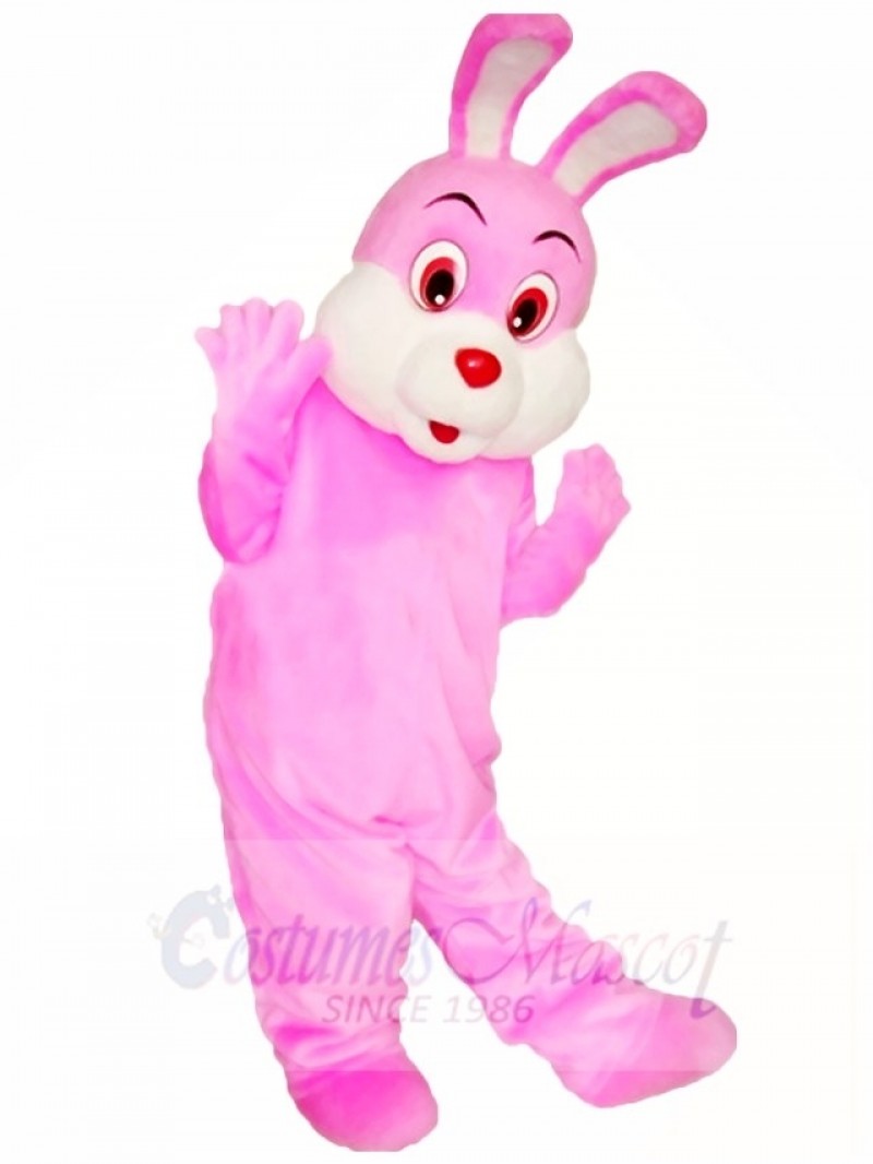 Pink Easter Bunny Rabbit Mascot Costumes Animal 