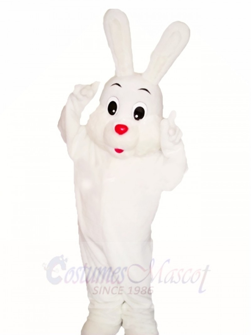 White Easter Bunny Rabbit Mascot Costumes Animal 