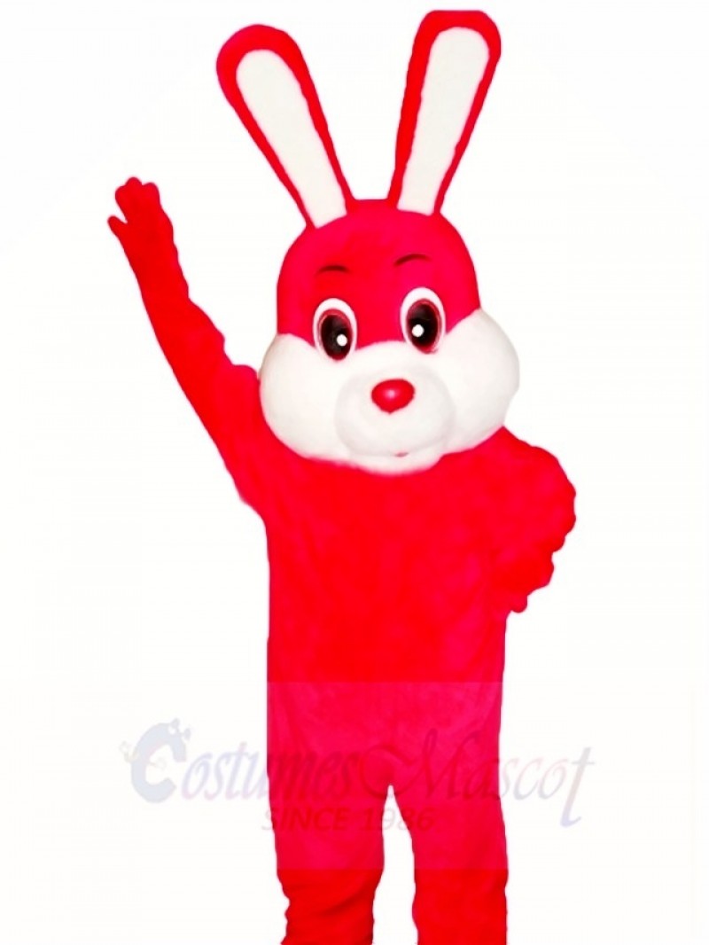 Red Easter Bunny Rabbit Mascot Costumes Animal 