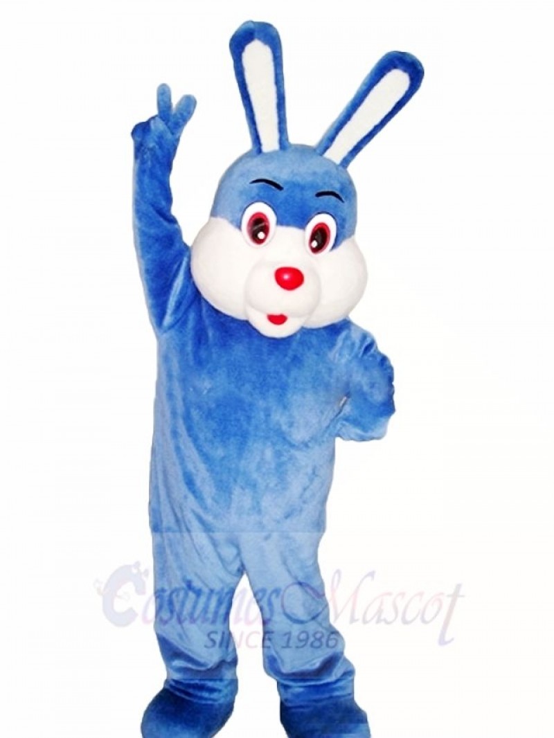 Blue Easter Bunny Rabbit Mascot Costumes Animal