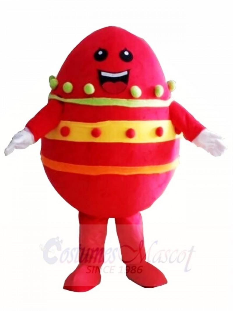 Red Paschal Easter Egg Mascot Costumes 