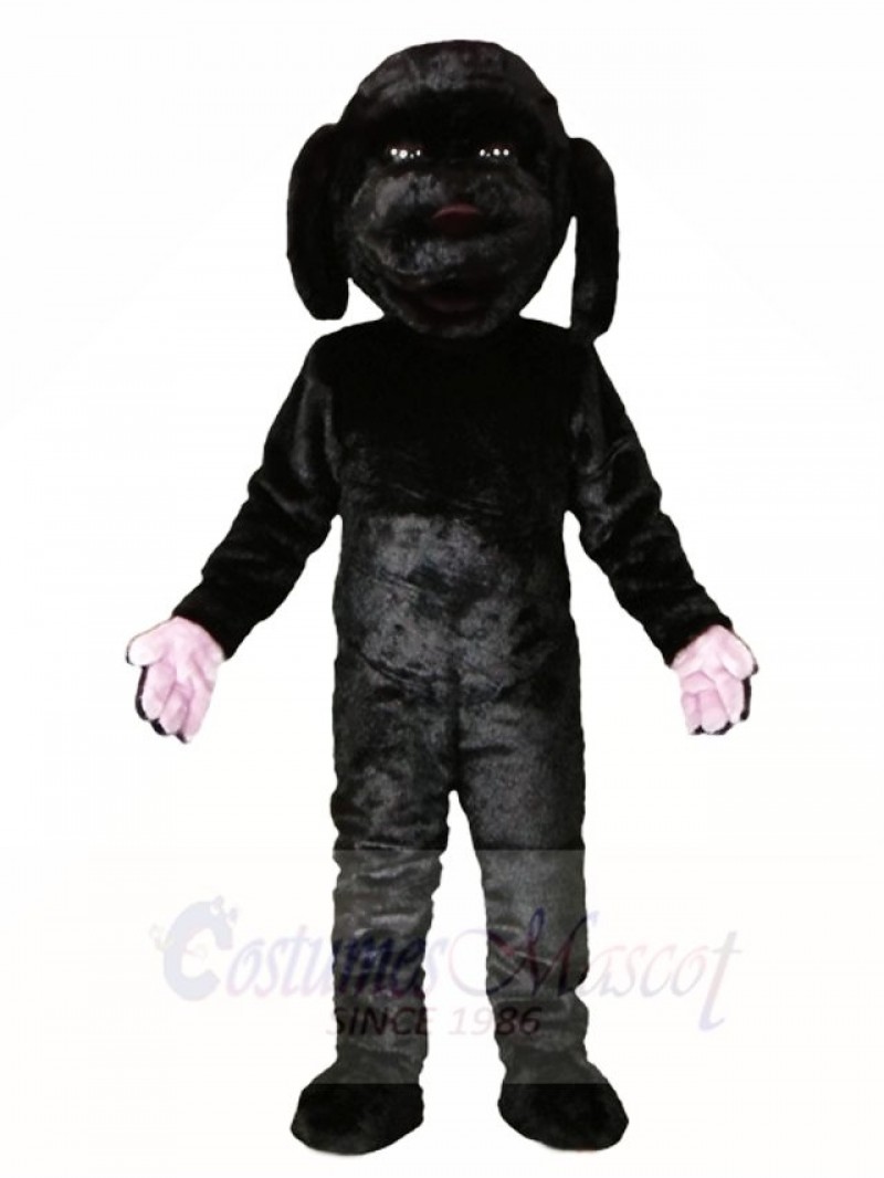Black Dog with Orange Cloak Mascot Costumes Animal