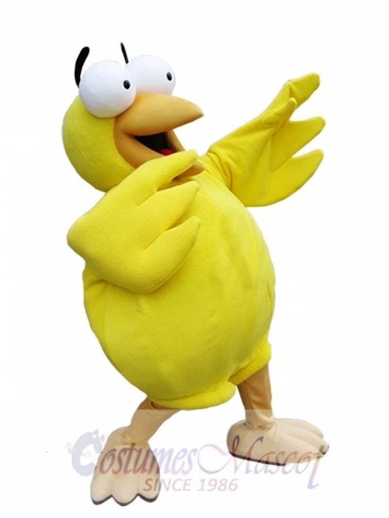 Yellow Chick with Big Eyes Mascot Costume Chicken Mascot Costumes