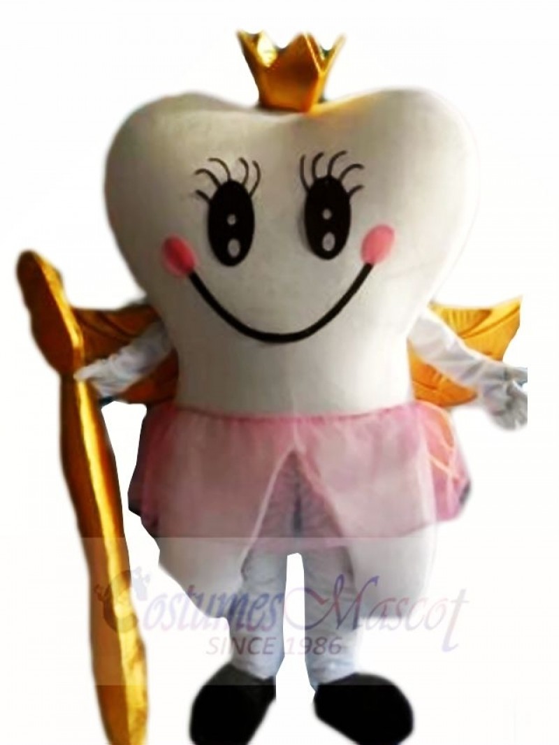 Golden Tooth Fairy Teeth Mascot Costumes