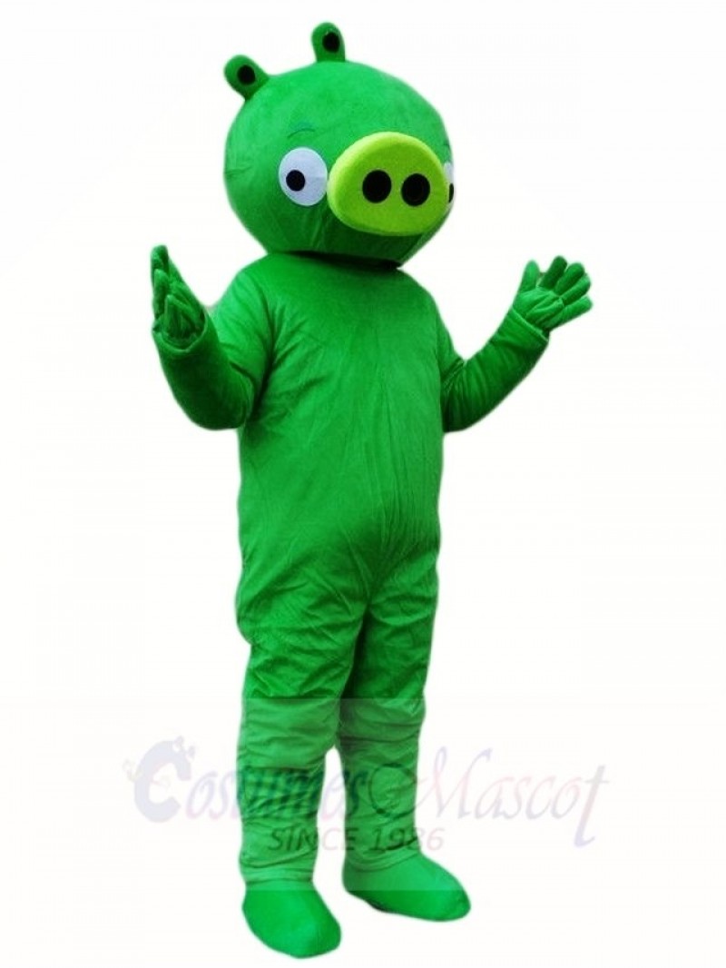 Green Pig Mascot Costumes Animal 