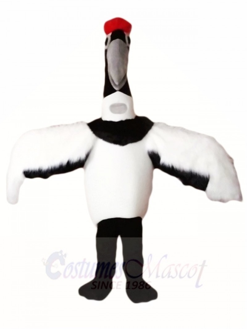 Red-crowned Manchurian Crane Grus Japonensis Mascot Costumes Animal