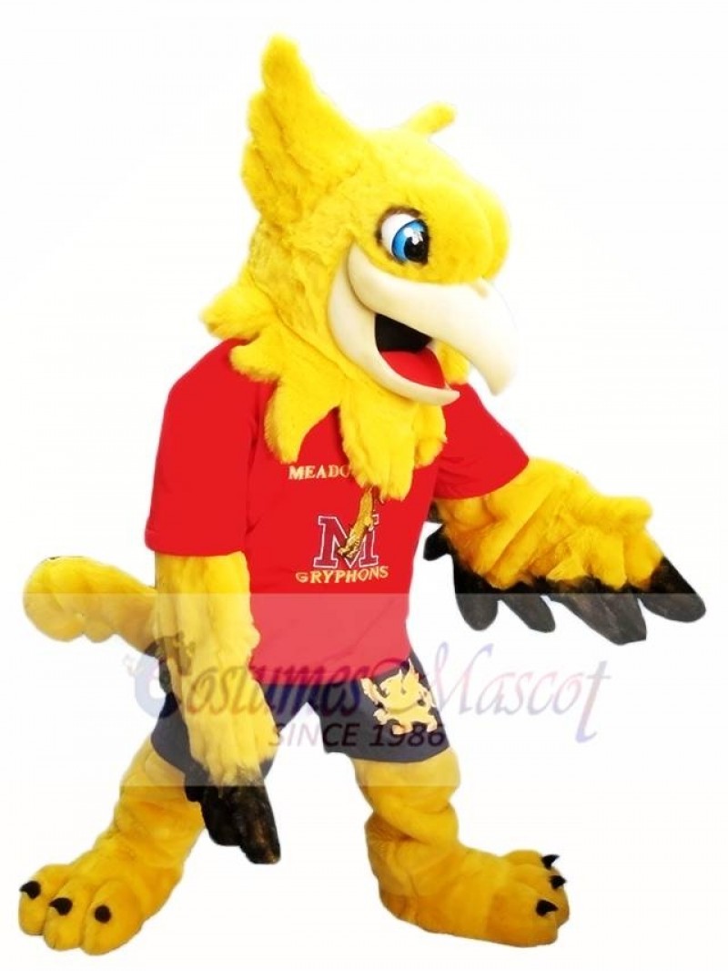 Yellow Gryphon Griffin Mascot Costumes 