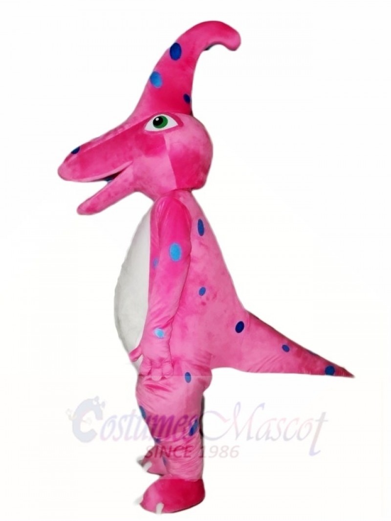 Pink Dinosaur Parasaurolophus Mascot Costumes Animal 