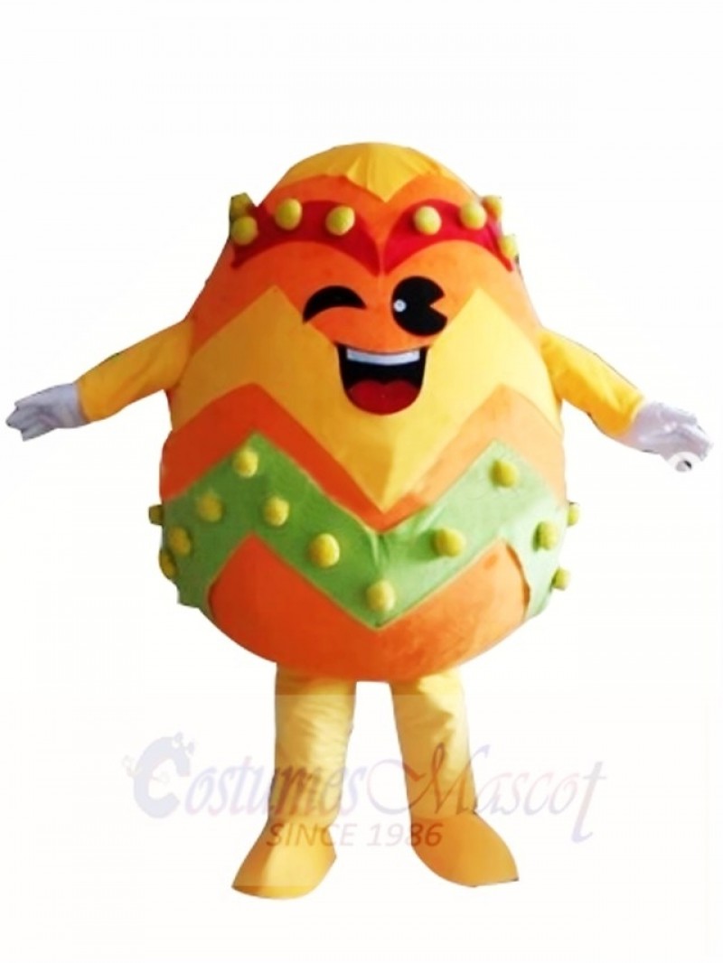 Orange Paschal Easter Egg Mascot Costumes 