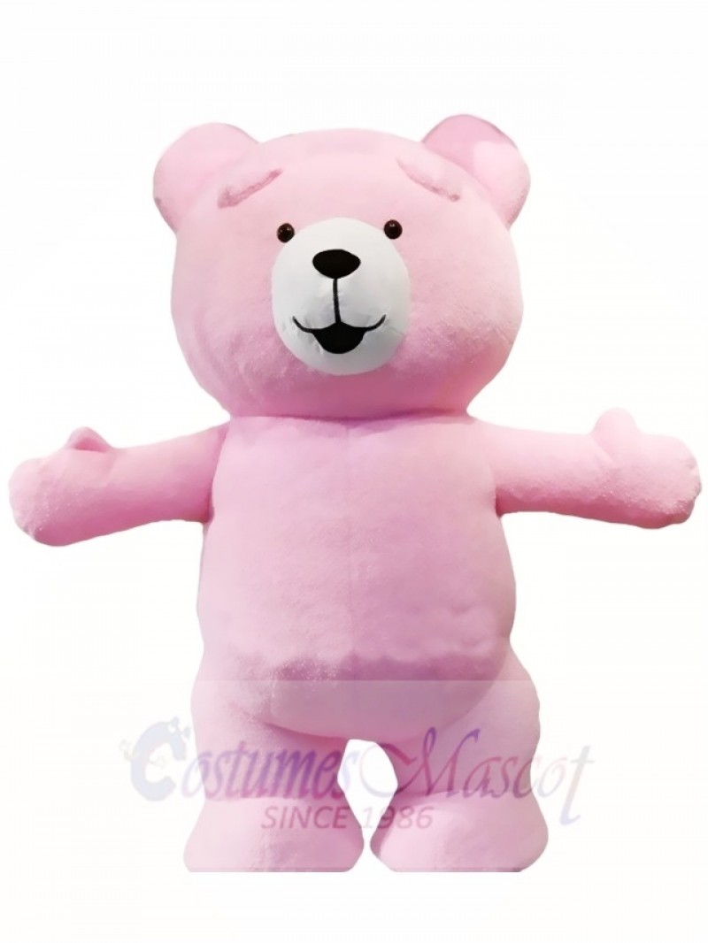 Pink Teddy Bear Mascot Costumes Animal