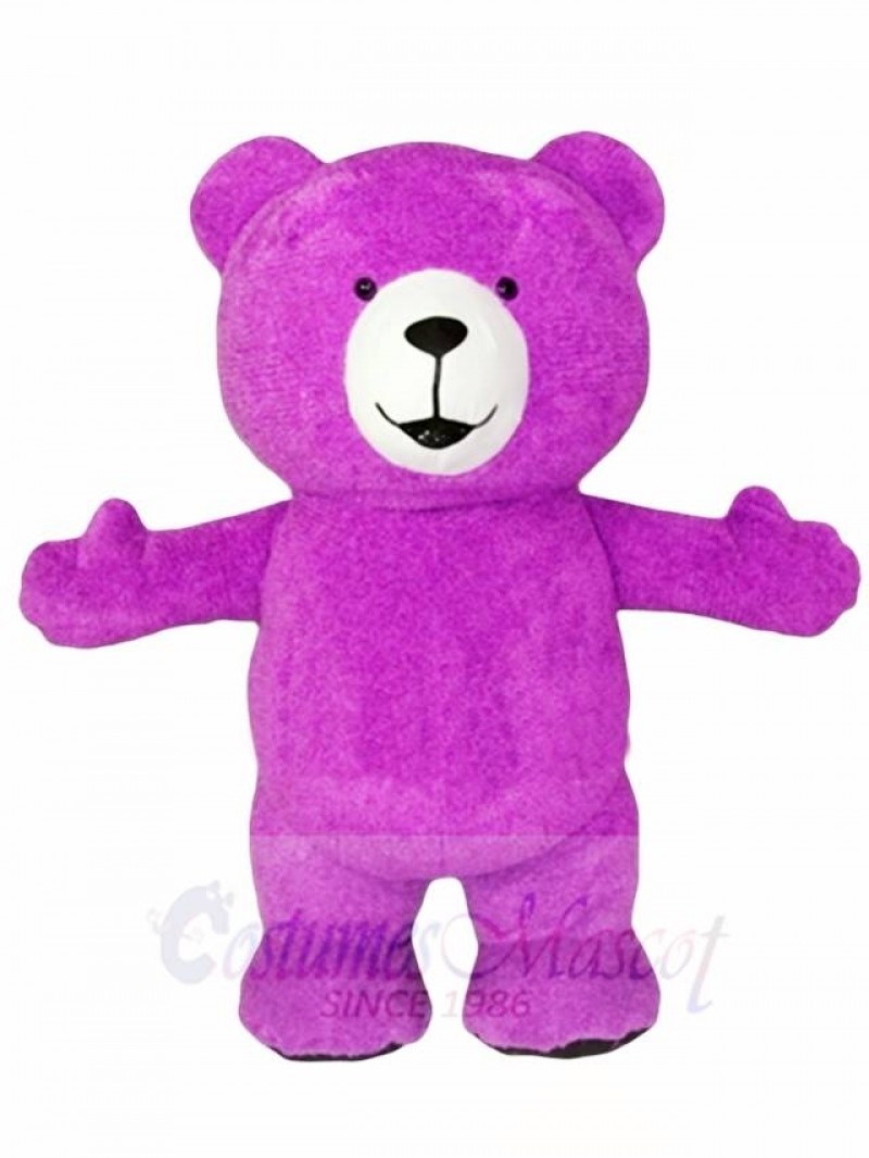 Purple Teddy Bear Mascot Costumes Animal
