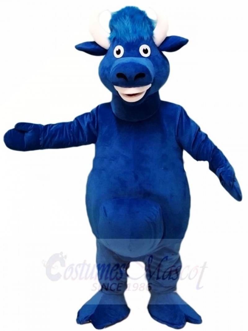 Blue Bull Mascot Costumes Farm Animal