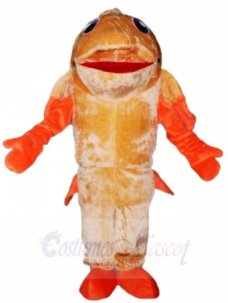 Orange Fish Mascot Costumes Aquatic Ocean Aquarium