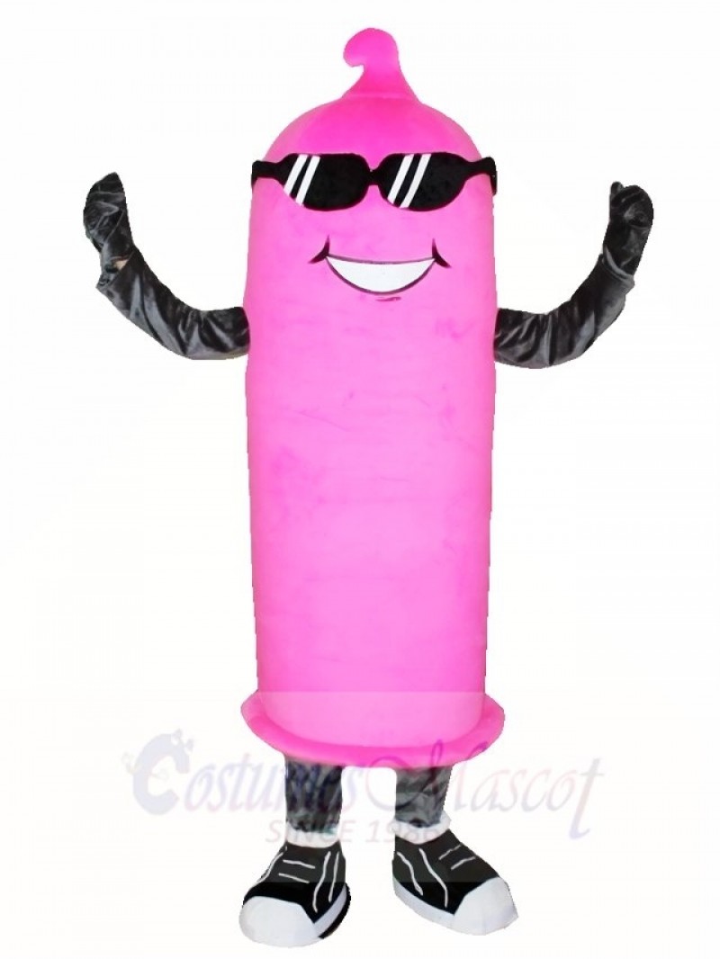 Pink Condom Mascot Costumes Stag Bachelor Party