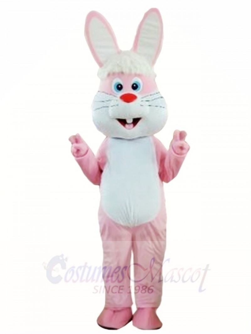 Funny Pink Rabbit Easter Bunny Mascot Costumes Animal 