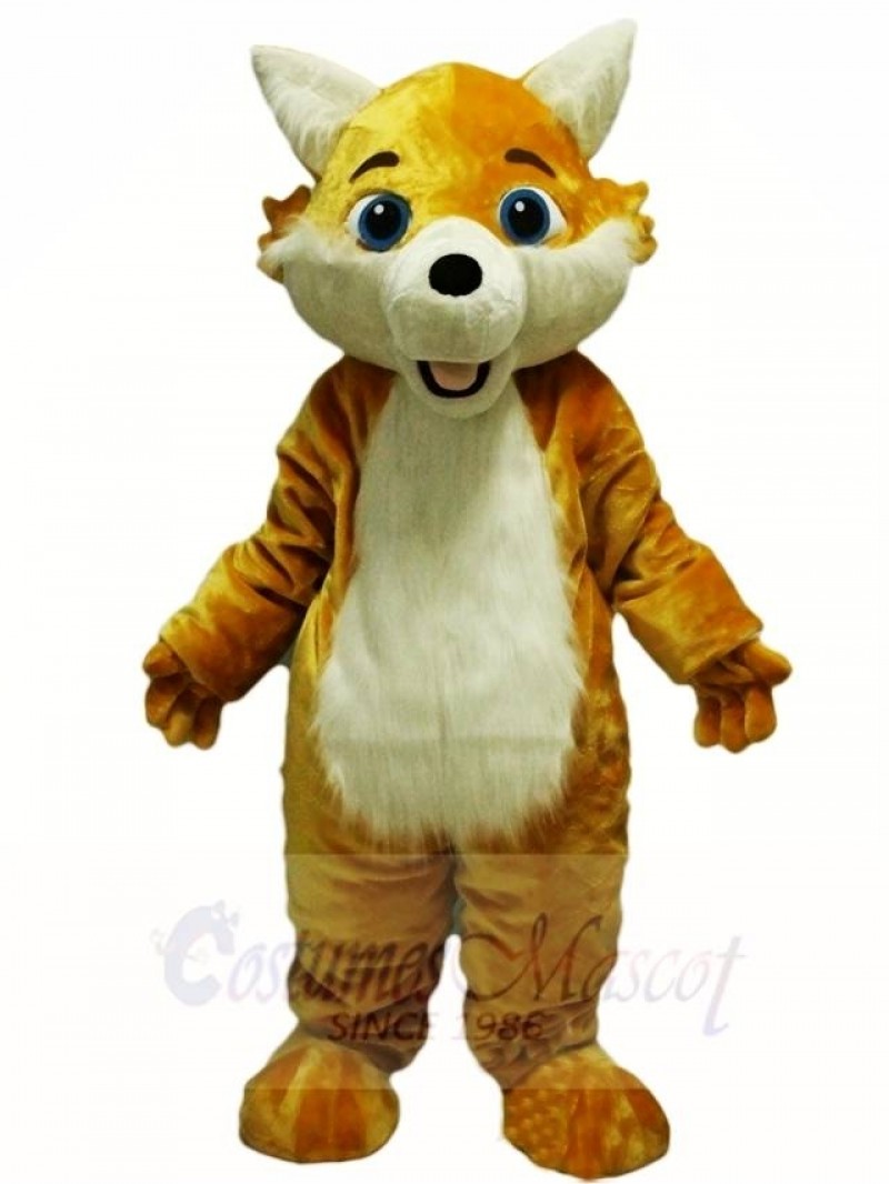 Yellow Fox Wolf Mascot Costumes Animal