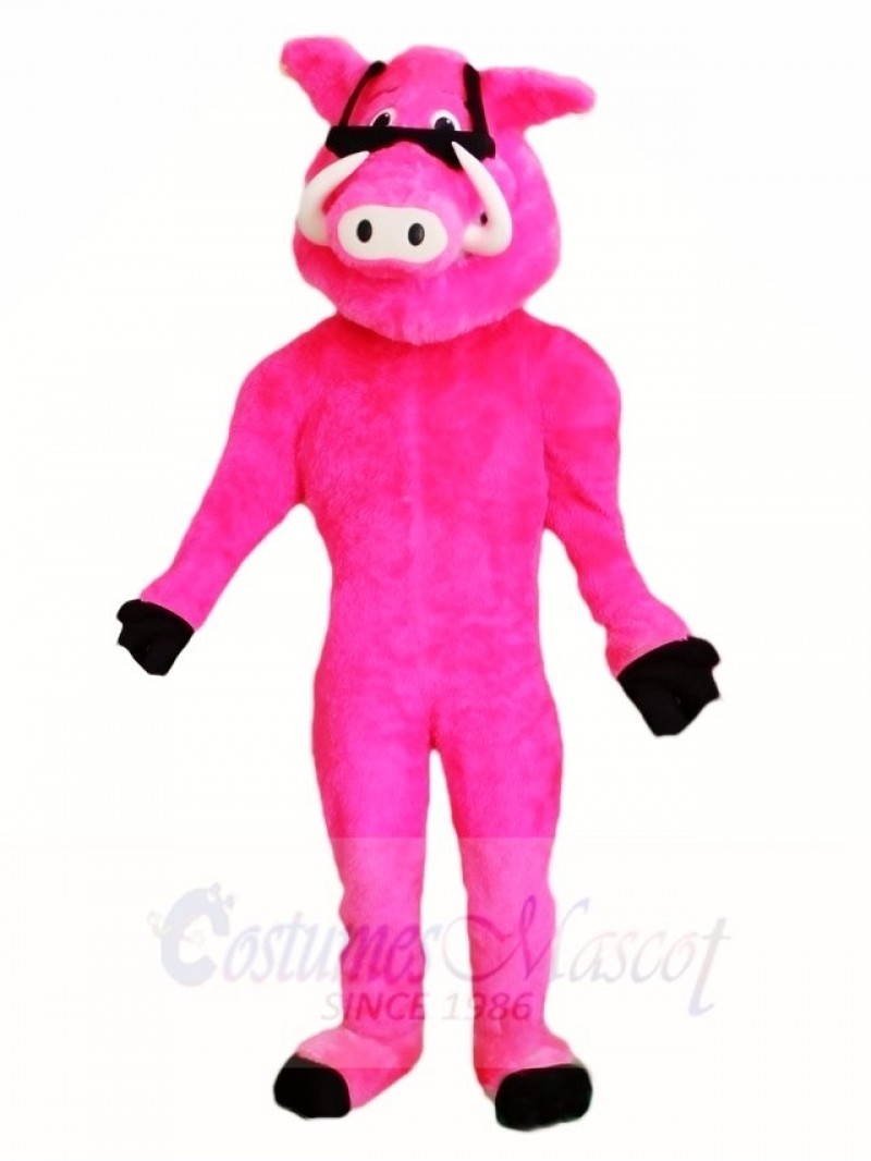 Pink Pig Mascot Costumes Animal 