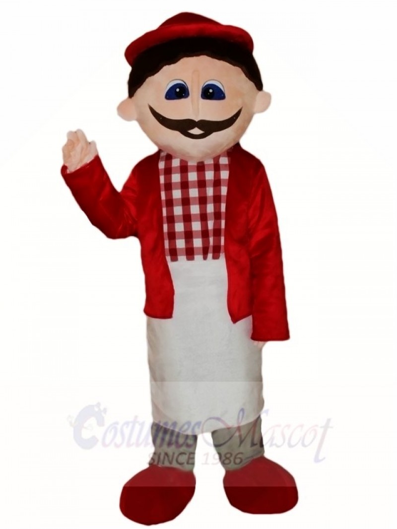 Red Shirt Man Mascot Costumes People