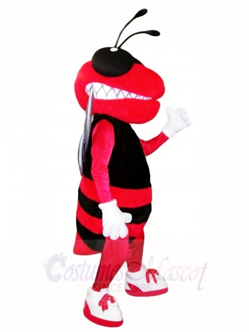 Red and Black Hornet Bee Mascot Costumes Insect