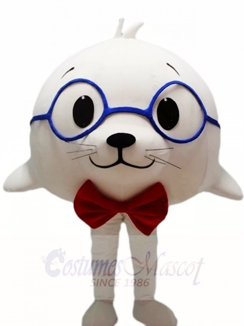 Cute White Sea Lion Seal Mascot Costumes Animal