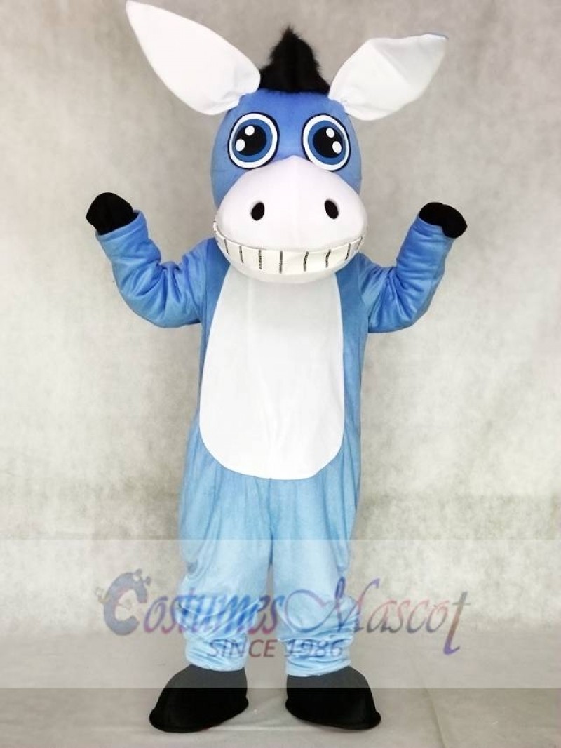 Blue Donkey Mascot Costumes Animal