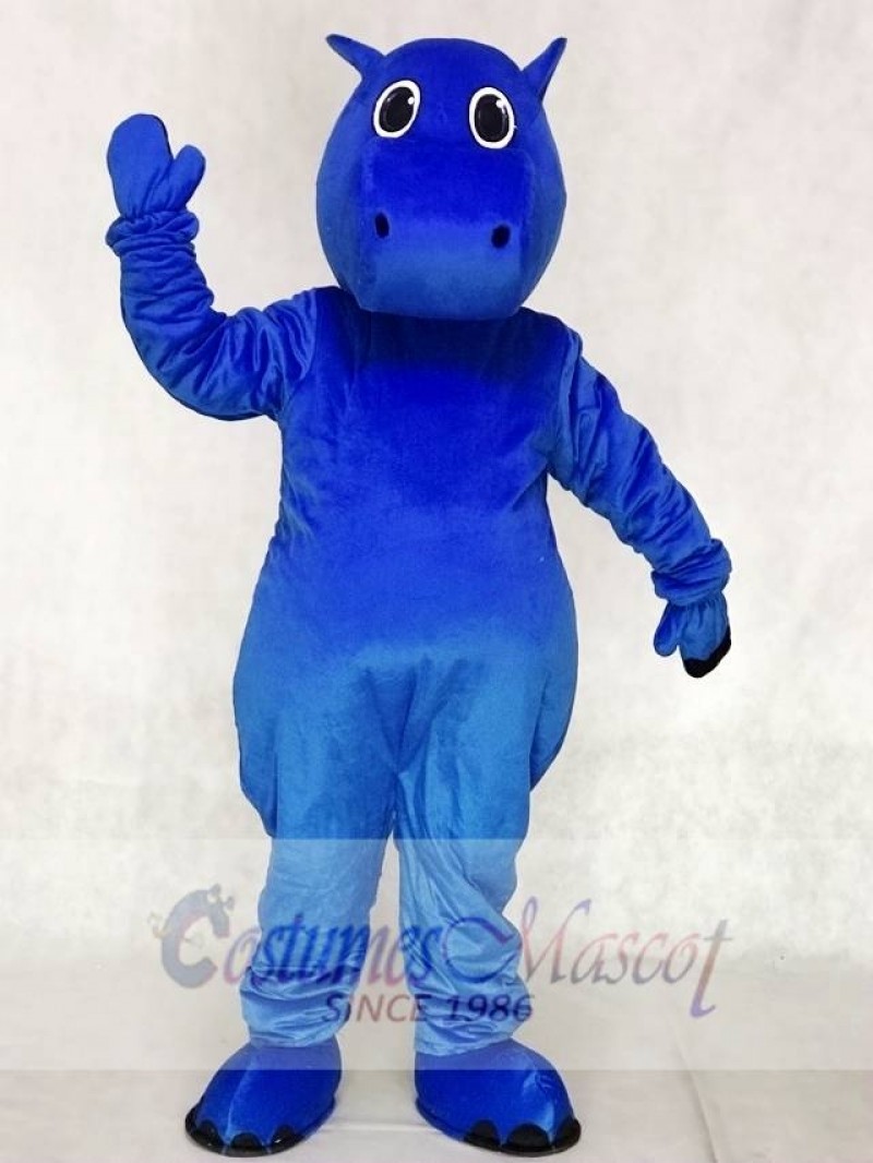 Blue Baby Hippo Mascot Costumes Animal 