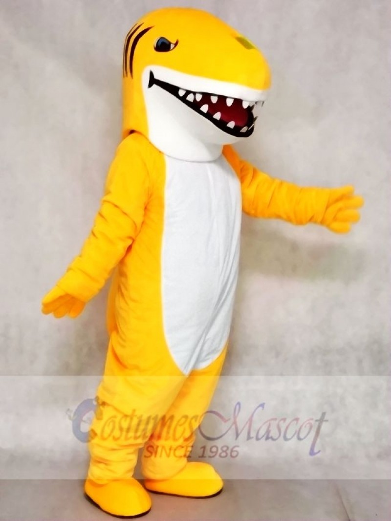 Custom Color Yellow Shark Mascot Costumes Animal Sea