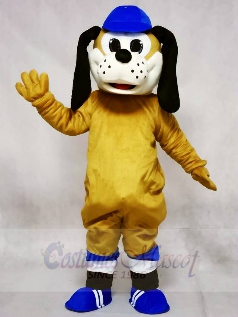 Dog in Blue Hat Mascot Costumes Animal 