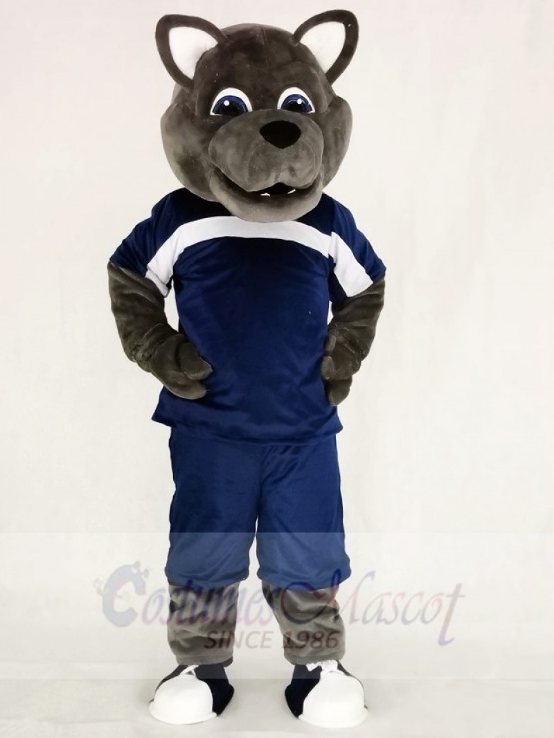 Power Wolf in Sport Suit Mascot Costumes Animal 