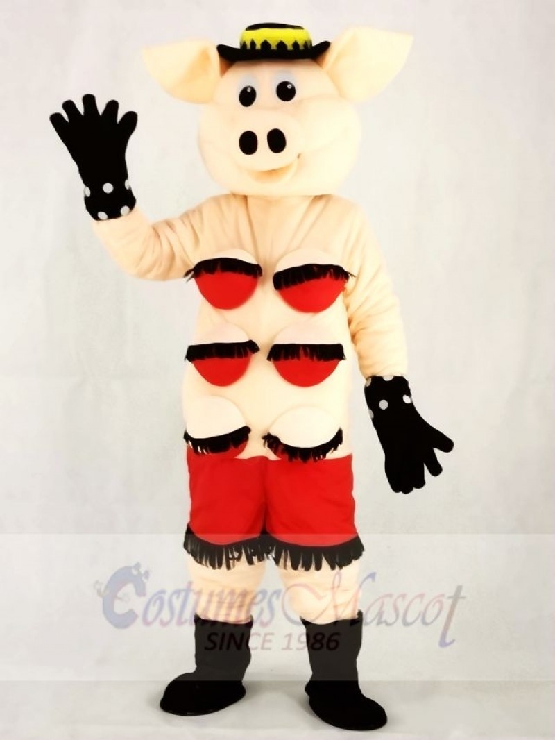 Puppets Striptease Strip Pig Swinish Mascot Costumes Animal