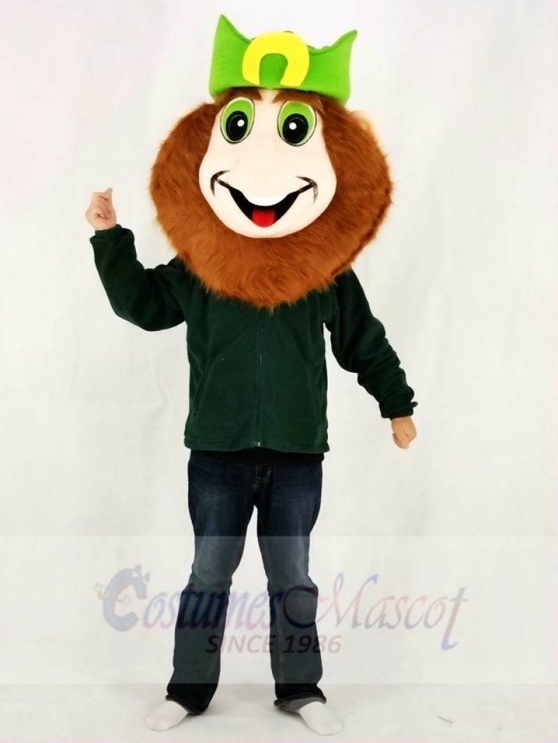 Leprechaun Head ONLY Mascot Costume for St Patricks Day