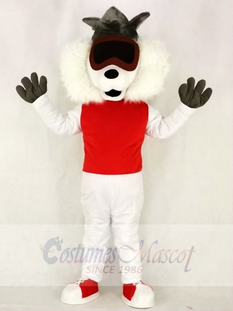 Red Vest Alley Cat Mascot Costumes Animal