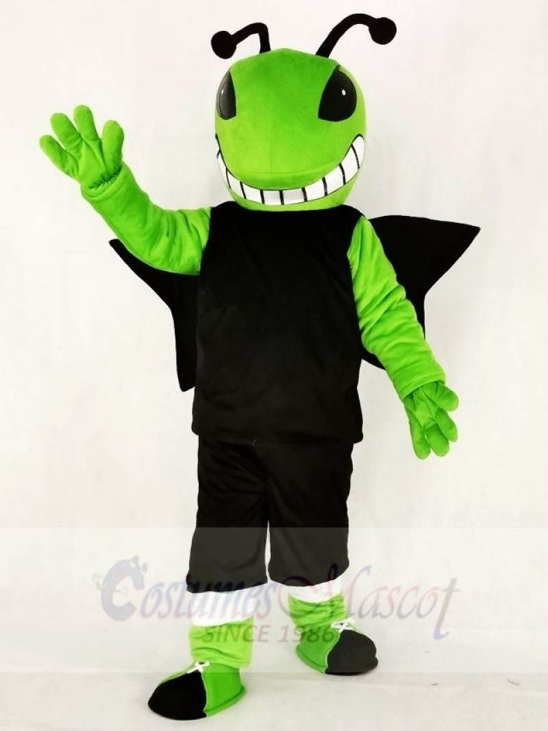 Green and Black Hornets Mascot Costumes Insect