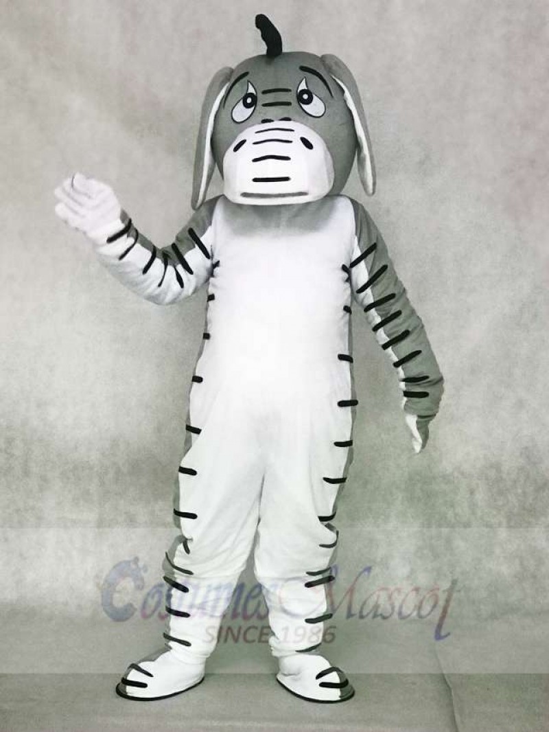 Grey Donkey Mascot Costumes Animal