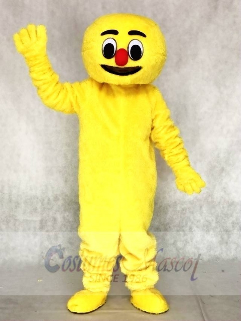 Hairy Yellow Boogie Man Adult Mascot Costumes 